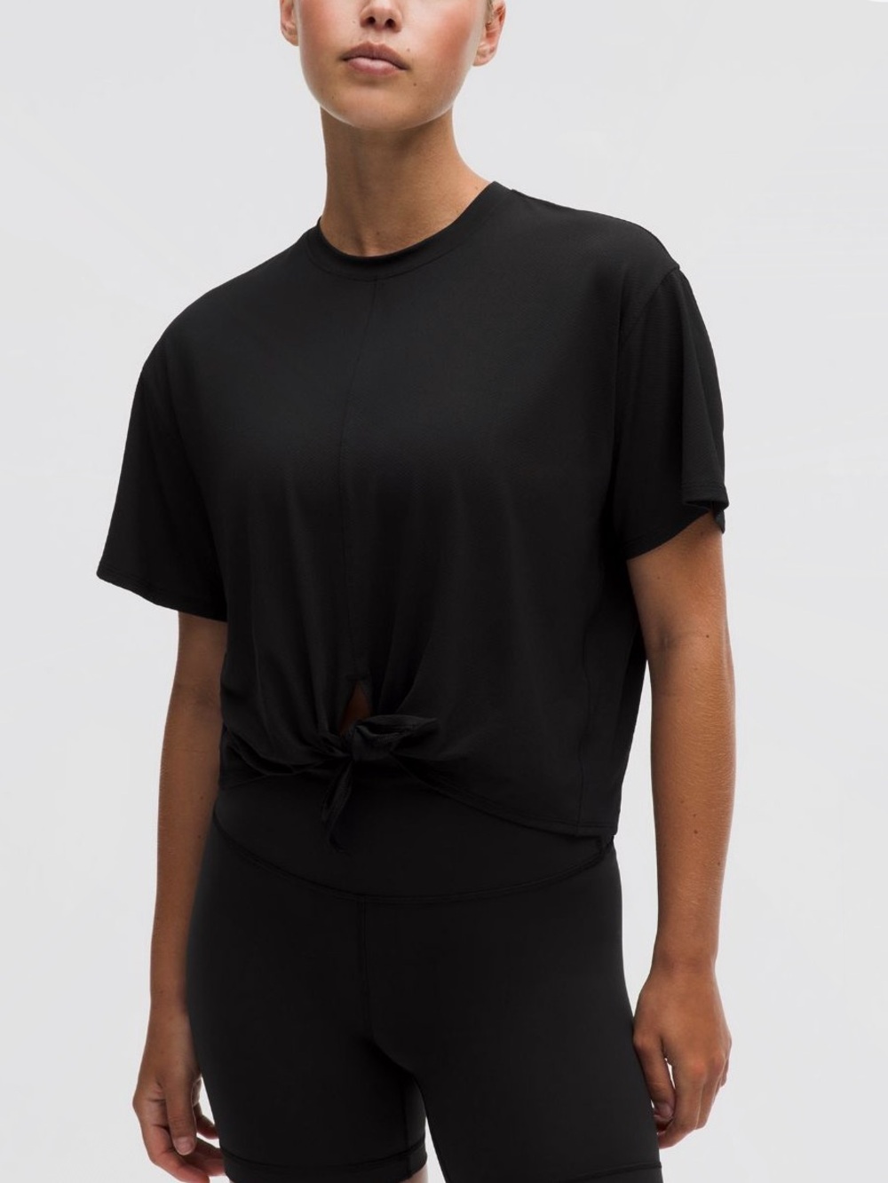 NWT Lululemon All Sport Tie Front Short Sleeve Shirt